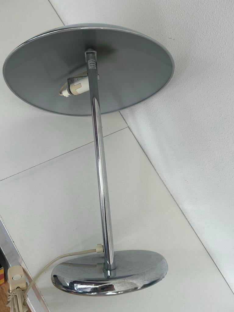 IKEA vintage champignon tafellamp chroom, Ophalen of Verzenden, Gebruikt, Metaal, Minder dan 50 cm