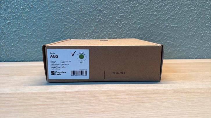 Bambu Lab ABS Olive, Computers en Software, 3D-printerbenodigheden, Nieuw, Ophalen of Verzenden