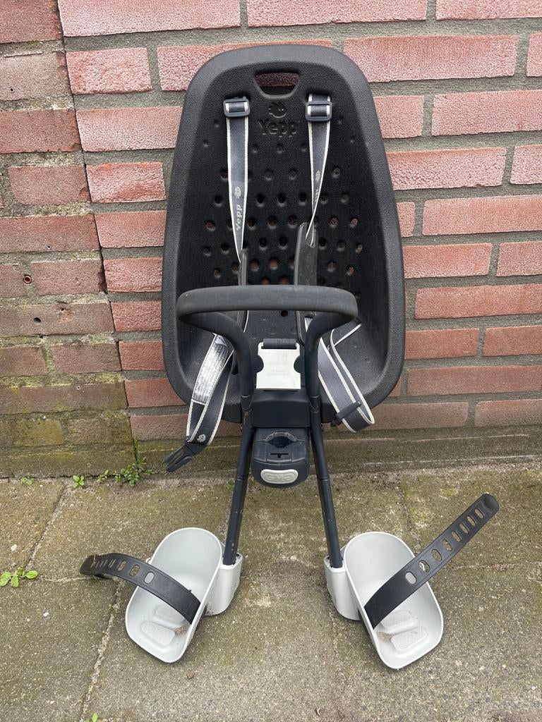 Yepp fietsstoeltje voorop, Ophalen, Gebruikt, Voorzitje, Voetsteuntjes