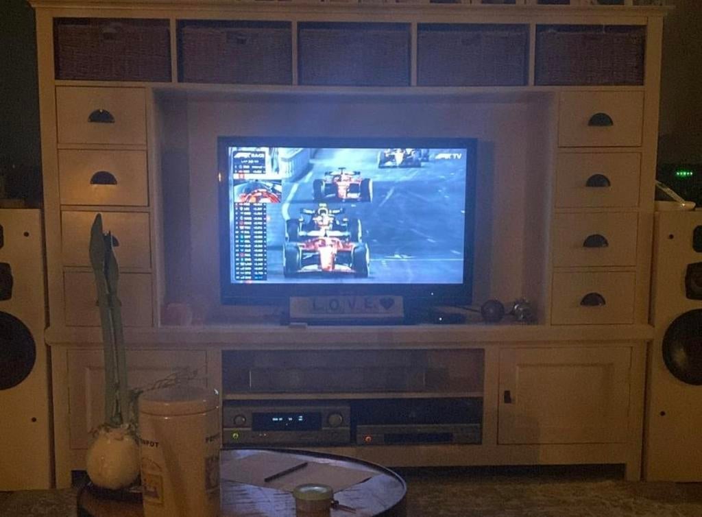 Landelijk TV meubel met veel opbergruimte, Huis en Inrichting, Kasten | Televisiemeubels, Ophalen, Gebruikt, 150 tot 200 cm, Landelijk