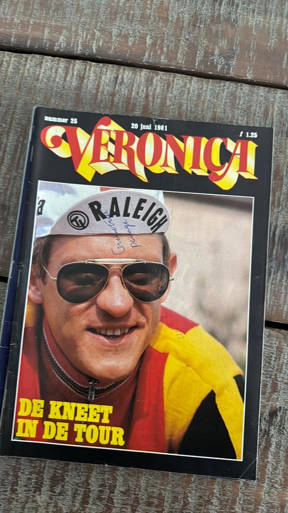 Veronica gids 1981 Gerrie Kneteman Tour de France, Ophalen of Verzenden, Zo goed als nieuw, Muziek, Film of Tv