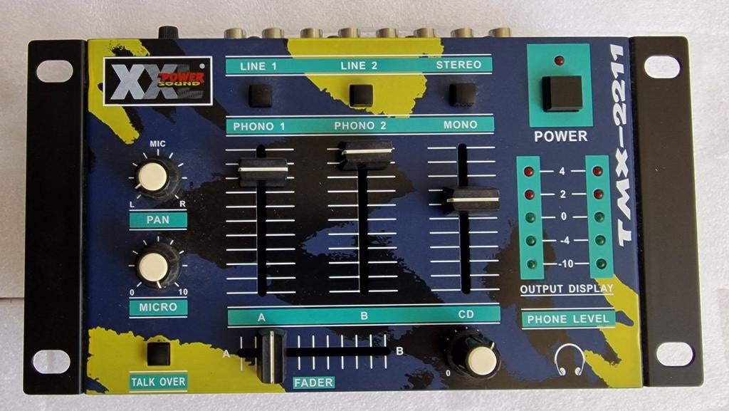 XX Power Sound TMX-2211 DJ Mixer, mengpaneel, Ophalen of Verzenden, Gebruikt, Dj-set, Overige merken