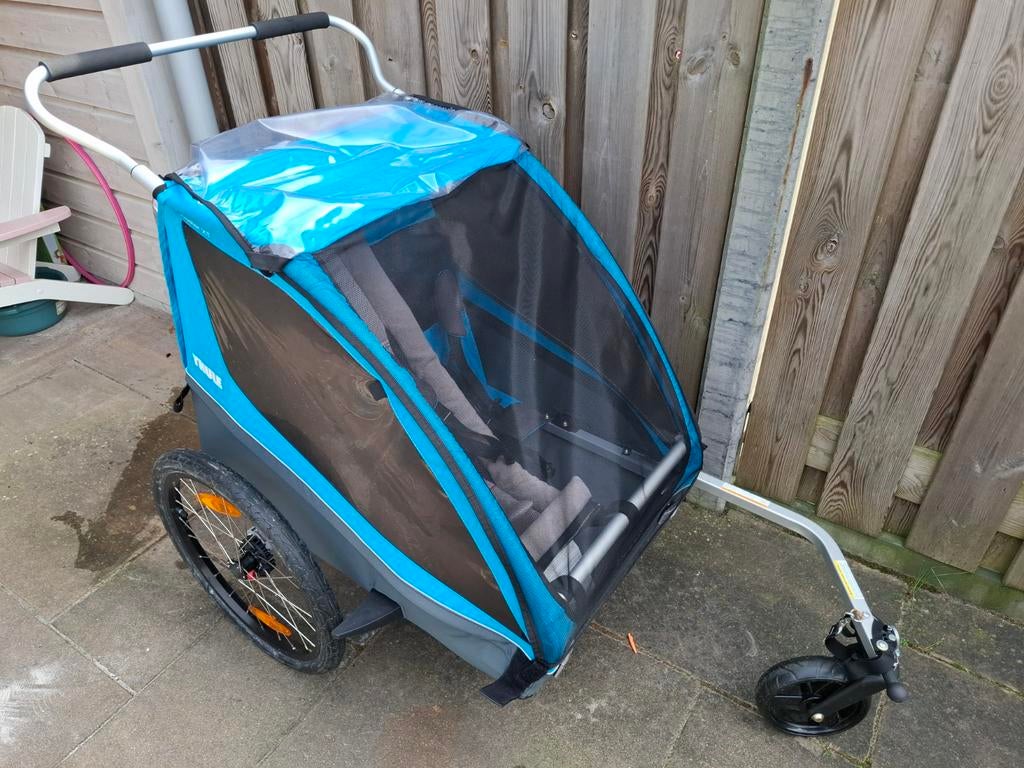 Thule Coaster XT fietskar voor 2 kinderen, Ophalen, Thule Coaster XT, Opvouwbaar, Zo goed als nieuw