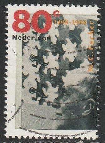 Nederland 1998 1770 Escher, Gest, Ophalen of Verzenden, Na 1940, Gestempeld