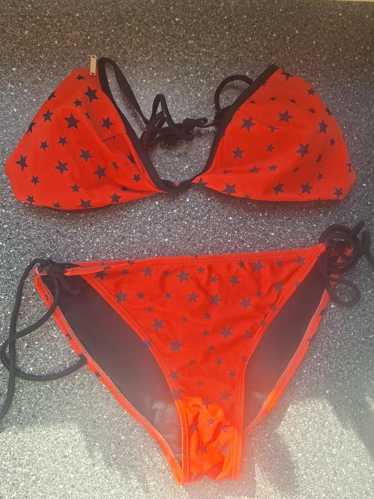 Loavies bikini rood met sterren maat M, Ophalen of Verzenden, Loavies, Bikini, Gedragen