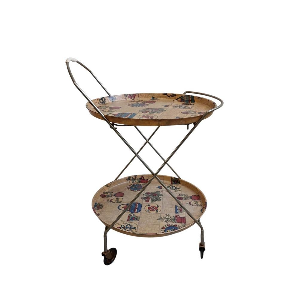 Vintage Zweedse serveerwagen, Huis en Inrichting, Ophalen, Gebruikt, Onbekend, Onbekend