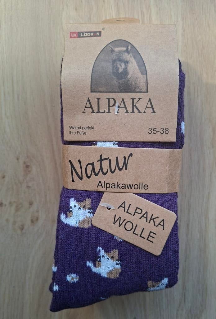 3 Paar Dunne Alpaka Wollen Sokken Maat 35-38 (Kat&Muis), Jongen of Meisje, Nieuw, Ophalen of Verzenden, Alpaka