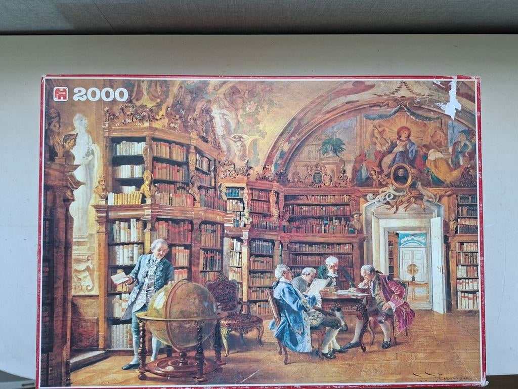 Puzzel oude bibliotheek 2000 st, Hobby en Vrije tijd, Ophalen of Verzenden, Meer dan 1500 stukjes