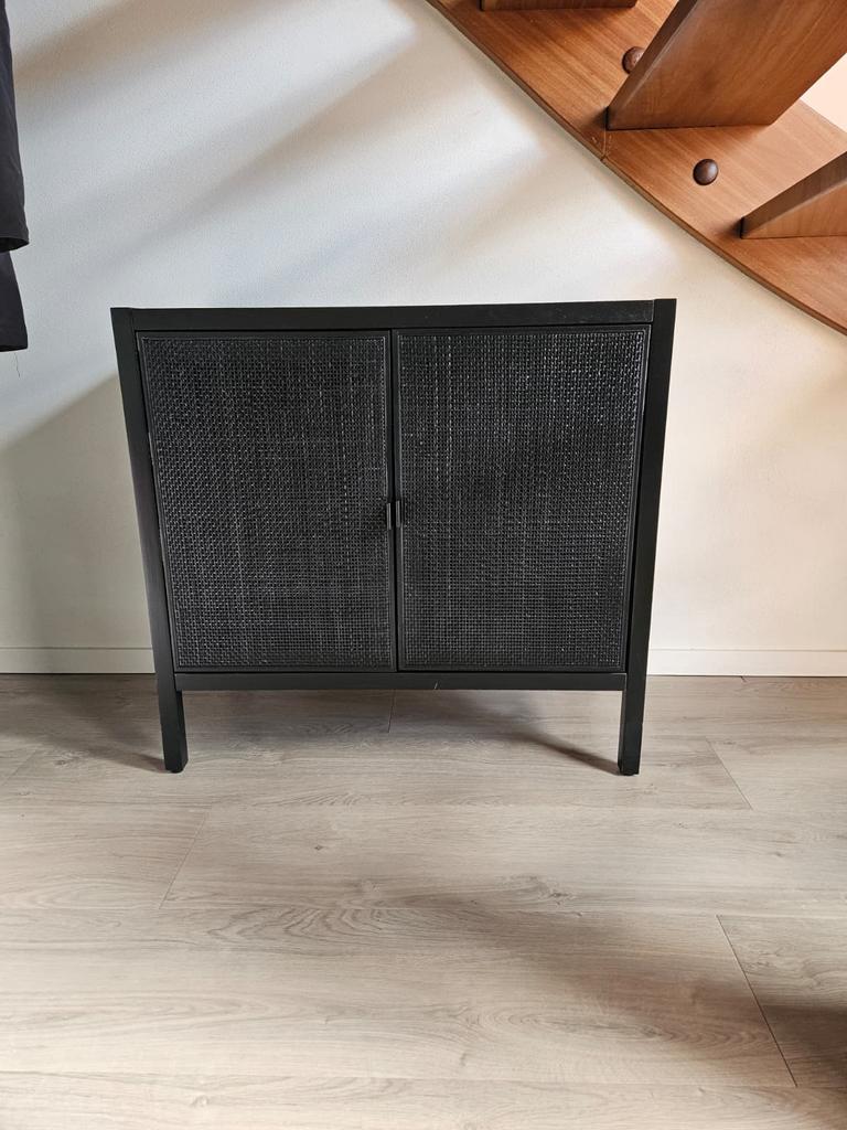 Zwarte kastje(s) hout, Ophalen, Zo goed als nieuw, 25 tot 50 cm, 50 tot 100 cm