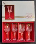 Kristal glaasjes romers 4 stuks, Antiek en Kunst, Antiek | Glas en Kristal, Ophalen of Verzenden