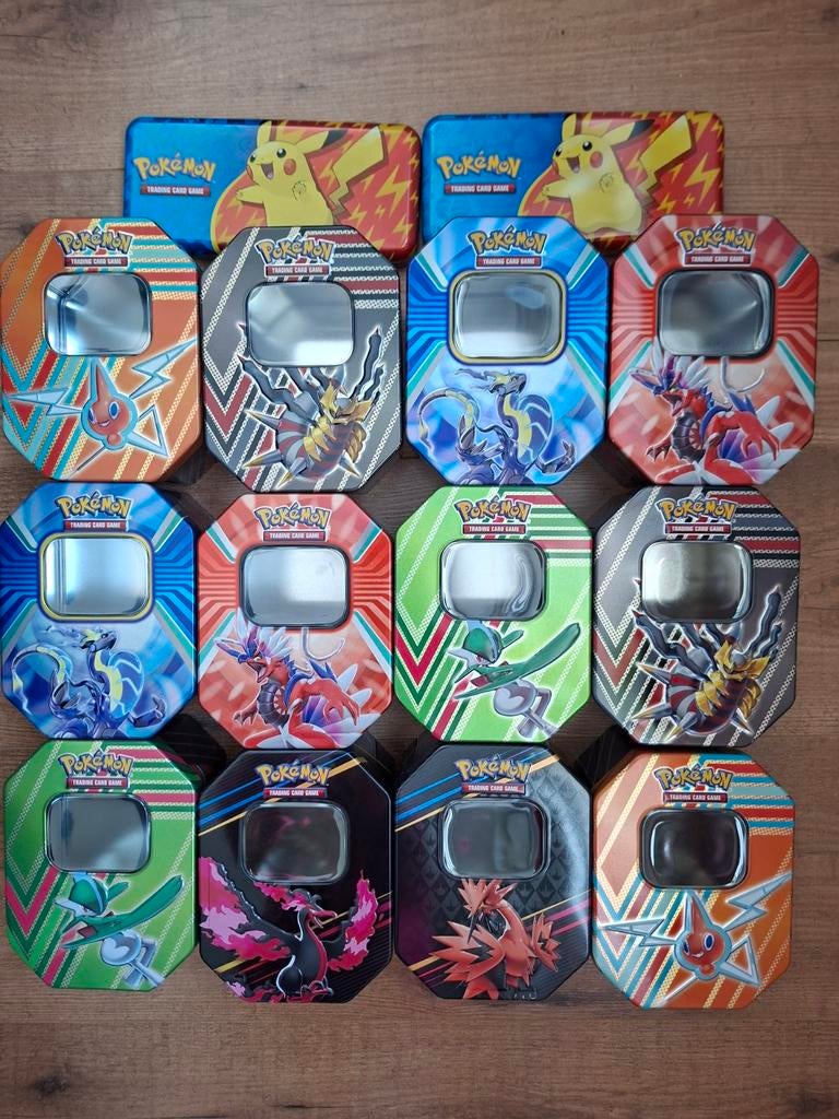 Lege Pokémon blikken,  tins, Verzamelen, Flippo's, Ophalen of Verzenden, Losse flippo's