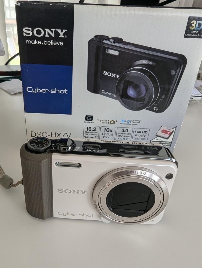 Sony Cyber-shot DSC-HX7V Digitale Camera - Wit, Compact, Ophalen of Verzenden, Zo goed als nieuw, Sony