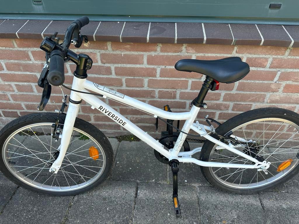 Riverside kinderfiets 20 inch wit - Zo goed, Ophalen, Gebruikt, Velgrem, 16 tot 20 inch