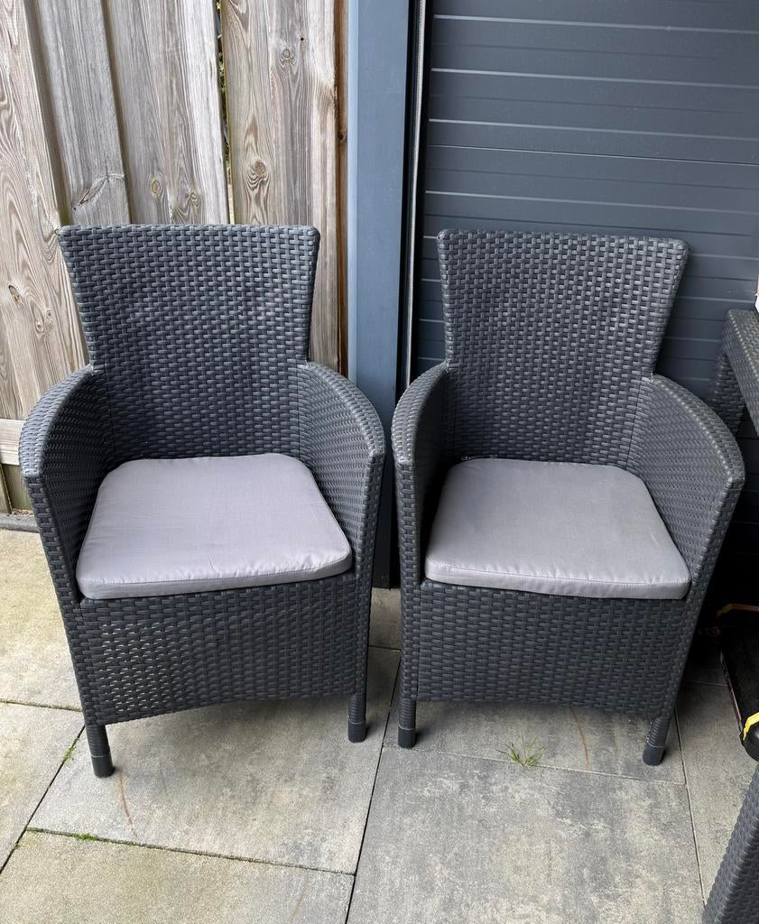 Tuinstoelen nog goed te gebruiken, Tuin en Terras, Kunststof, Leenbakker, Ophalen of Verzenden, Zo goed als nieuw