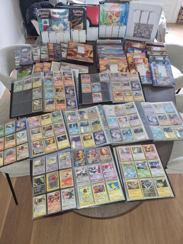 Volledige verzameling pokemon kaarten, 6000 kaarten, ex, lvx, Hobby en Vrije tijd, Ophalen of Verzenden, Zo goed als nieuw, Meerdere kaarten