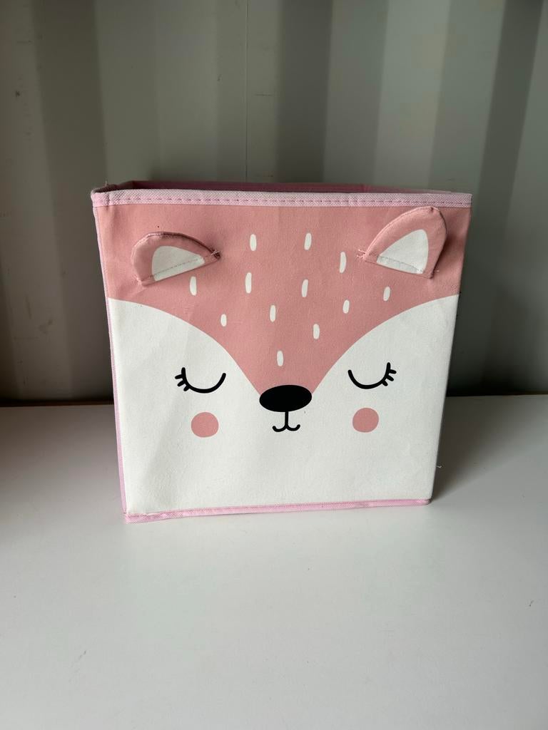 IKEA KALLAX mand roze vos - Opbergbox voor kinder- of babyka, Overige materialen, Minder dan 50 cm, Gebruikt, .