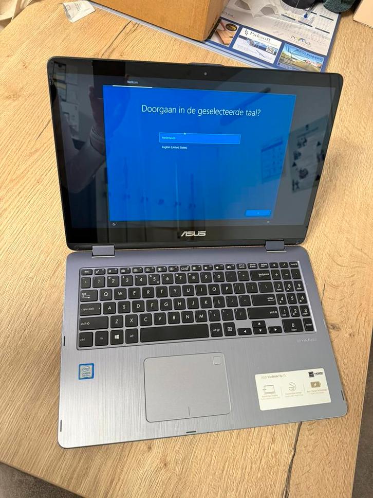 Asus Vivobook Flip 15 Touchscreen | 8GB RAM, Computers en Software, Windows Laptops, Zo goed als nieuw, 15 inch, SSD, Minder dan 2 Ghz