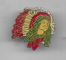 INDIANEN GEKLEURDE PIN, Verzenden, Gebruikt, Overige onderwerpen, Speldje of Pin
