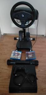 playstation4 1tb met wheelstand, racestuur en vr bril, Ophalen, 1 TB, Met 1 controller, Original