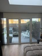 Pui openslaande deuren Schuifpui en harmonica wit alum, Ophalen, Gebruikt, 225 cm of meer, Aluminium