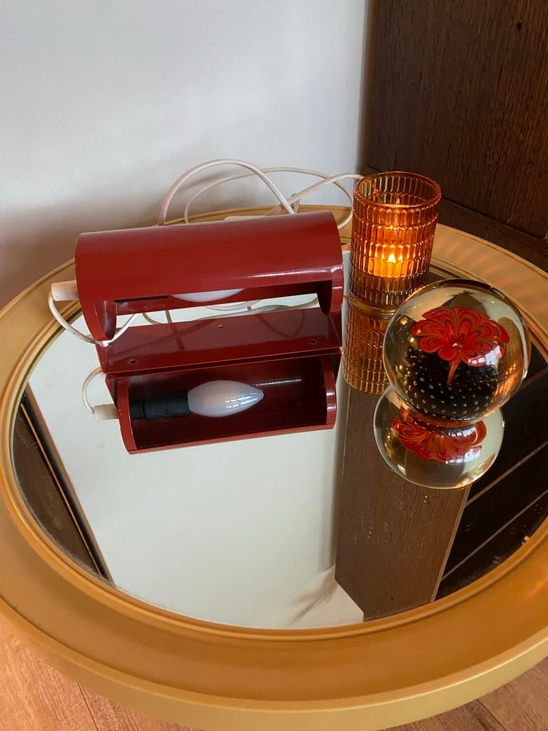 Rode Ikea wandlamp V413 Deens mid-century, Fog Morup Lyfa,, Ophalen of Verzenden