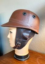 The Corker. Antieke leren motorhelm jaren 40. In nieuwstaat., Overige merken, M, Kinderen, Nieuw zonder kaartje