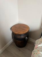 Houten ton als decoratie of bijzettafel, Ophalen, Gebruikt