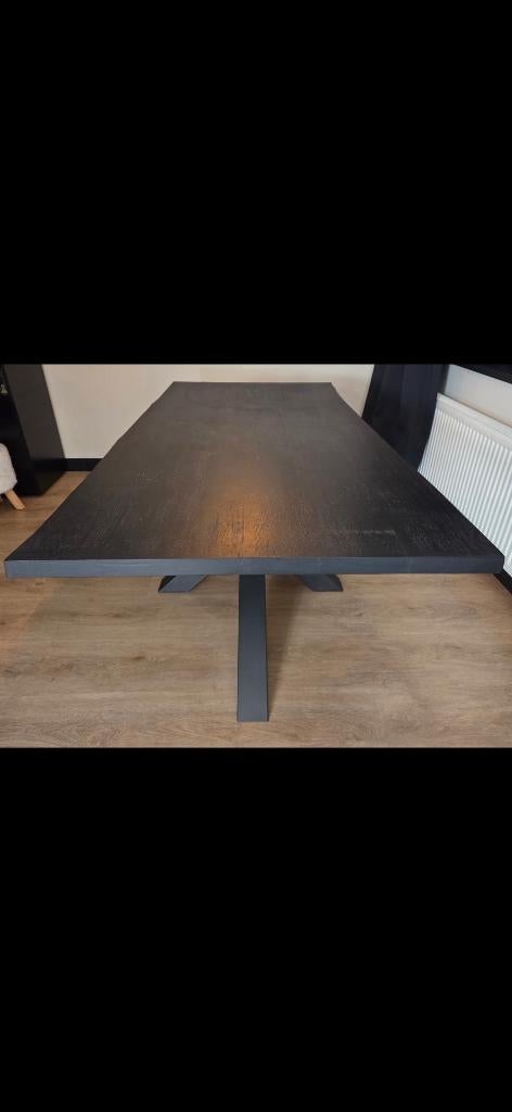 Boomstamtafel, Huis en Inrichting, Tafels | Eettafels, Ophalen, Gebruikt, Eikenhout, 50 tot 100 cm