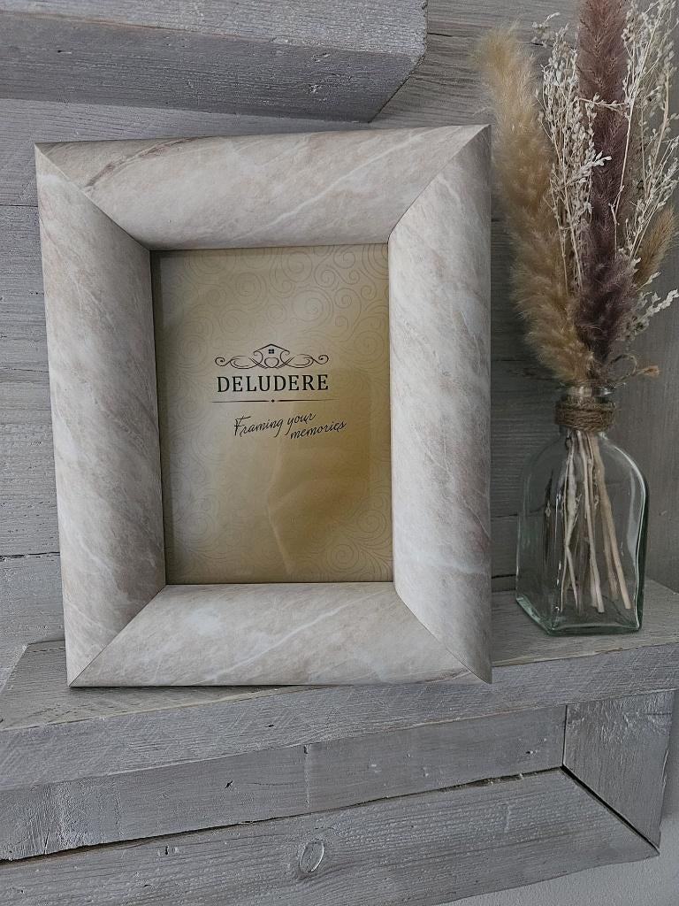 Fotolijst Deludere woodlook white, Ophalen of Verzenden, Nieuw