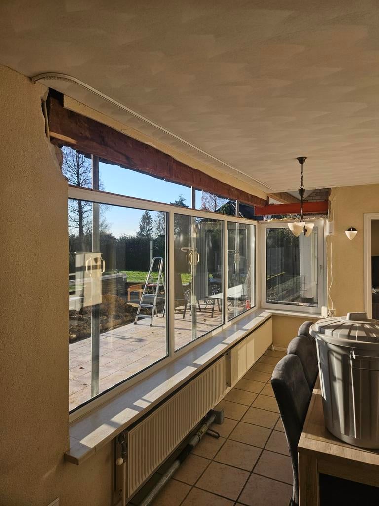 gratis afhalen 1x kozijn met 3 ramen + 1x kiep / draai raam, Ophalen, Weru, Wiho@hotmail.com, 5991kc baarlo