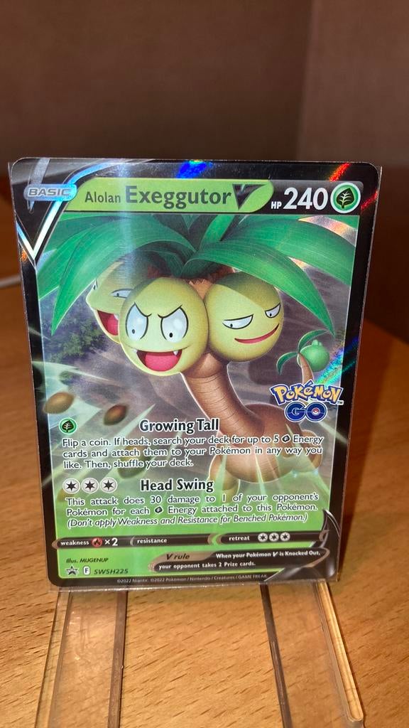 Pokemon Exeggutor V Swsh promo 225 Sword&Shield 3,00 euro, Ophalen of Verzenden, Zo goed als nieuw