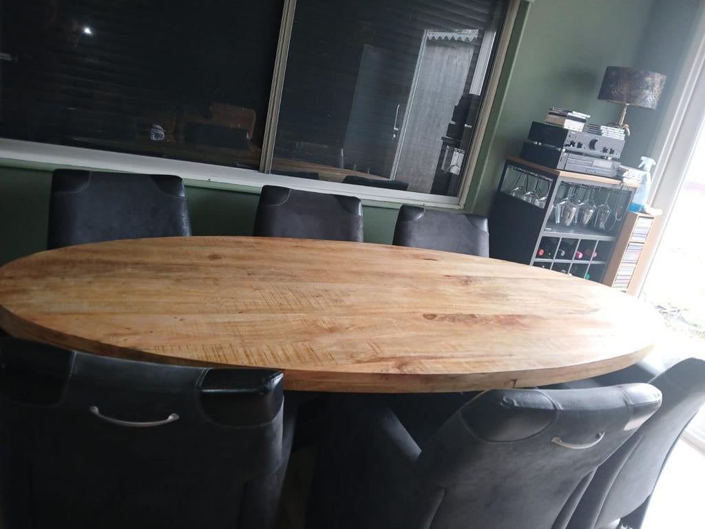 Eetkamertafel., Huis en Inrichting, Tafels | Eettafels, Ophalen of Verzenden, Rechthoekig, 200 cm of meer, 100 tot 150 cm