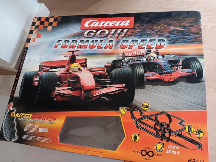 Carrera GO!!! Turbo Booster Formula Speed Racebaan (62111), Kinderen en Baby's, Speelgoed | Racebanen, Gebruikt, Elektrisch, Carrera