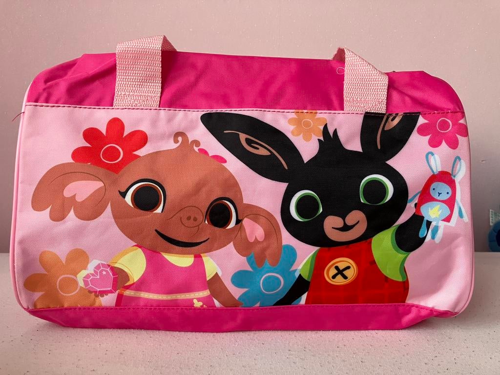 Nieuw konijntje bing roze sporttas / zwemtas/ weekend tas, Ophalen of Verzenden, Nieuw, Meisjes