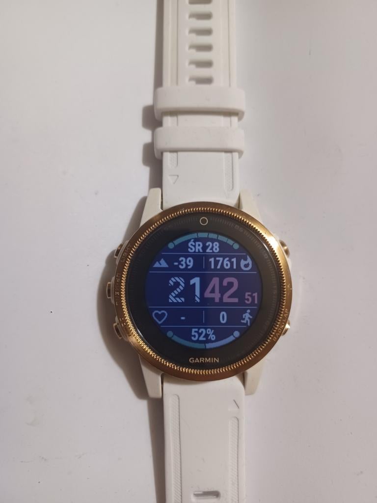 Garmin Fenix 5S  - Wit/Goud - GPS Smartwatch, Wit, Garmin, Ophalen of Verzenden, Zo goed als nieuw