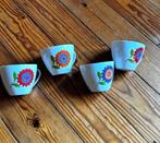 Vintage kopjes jaren 70, 5 stuks, Ophalen of Verzenden, Glas, Overige stijlen, Kop(pen) en/of Schotel(s)