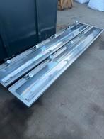 RVS wasbak met 5/4 kranen, Ophalen, Gebruikt, Rvs, Wastafel