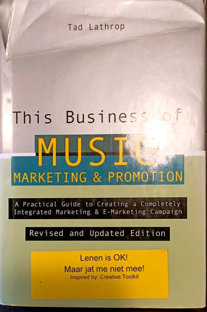 Muziek Marketing & Promotie: Praktische Gids, Boeken, Muziek, Ophalen of Verzenden