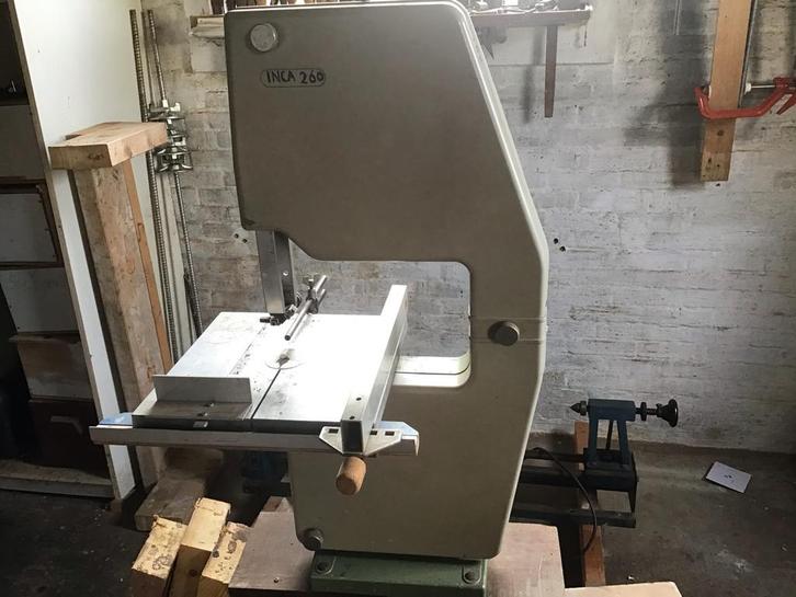 INCA 260 Lintzaagmachine, Doe-het-zelf en Verbouw, Gereedschap | Zaagmachines, Gebruikt, Lintzaag, 600 tot 1200 watt, 70 mm of meer