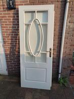 Binnendeur met glas, Ophalen, Gebruikt, 80 tot 100 cm, Binnendeur