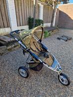 Combi kinderwagen/buggy groen, Kinderen en Baby's, Buggy's, Ophalen, Zo goed als nieuw, Verstelbare rugleuning