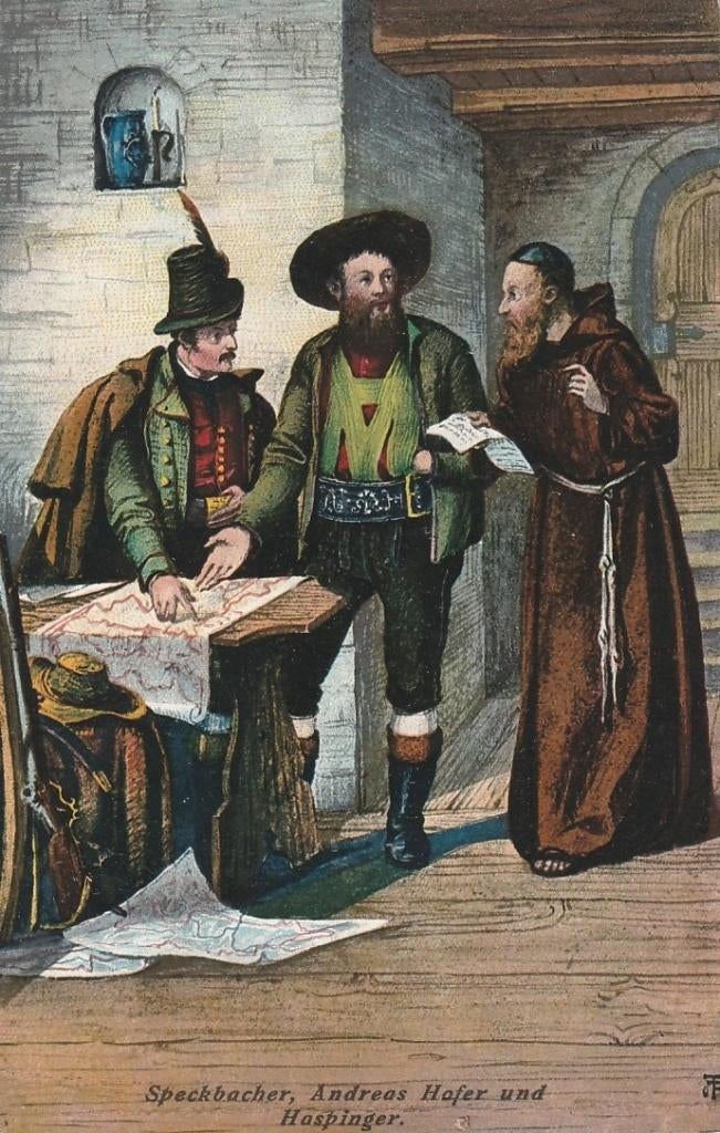 ANDREAS HOFER HASPINGER BEGIN 1900 ZEER MOOIE KAART KL750, Ophalen of Verzenden, Voor 1920, Ongelopen, Overige thema's