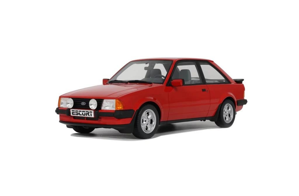 ZELDZAAM: Ford escort XR3i mk3 sunburst red 1985 ottomobile, Hobby en Vrije tijd, Modelauto's | 1:18, Ophalen of Verzenden, Nieuw