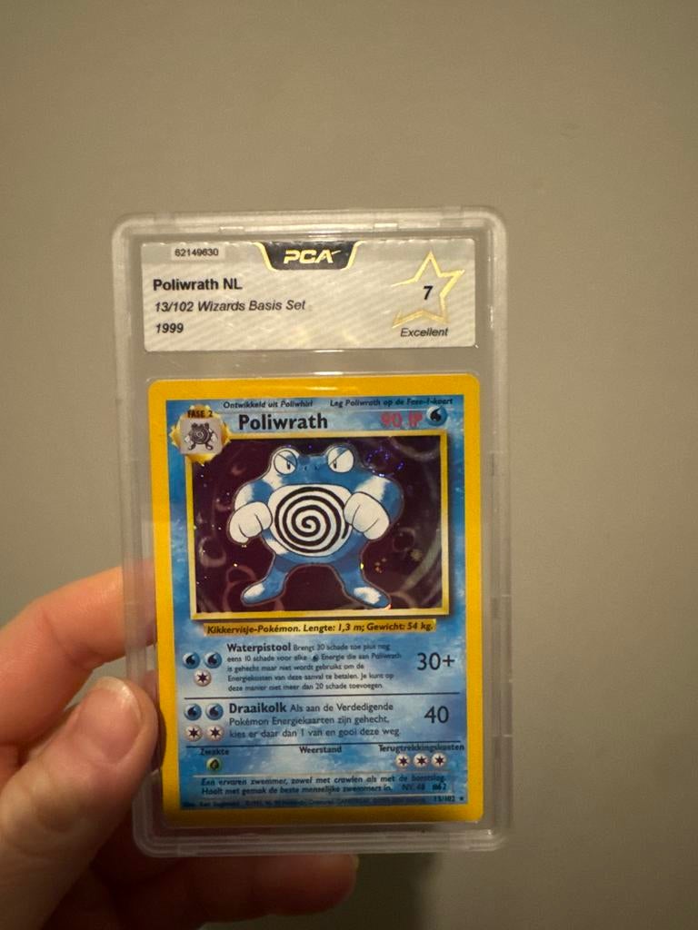 Poliwrath NL 13/102 Wizards Basis Set PCA 7, Hobby en Vrije tijd, Verzamelkaartspellen | Pokémon, Ophalen of Verzenden, Zo goed als nieuw