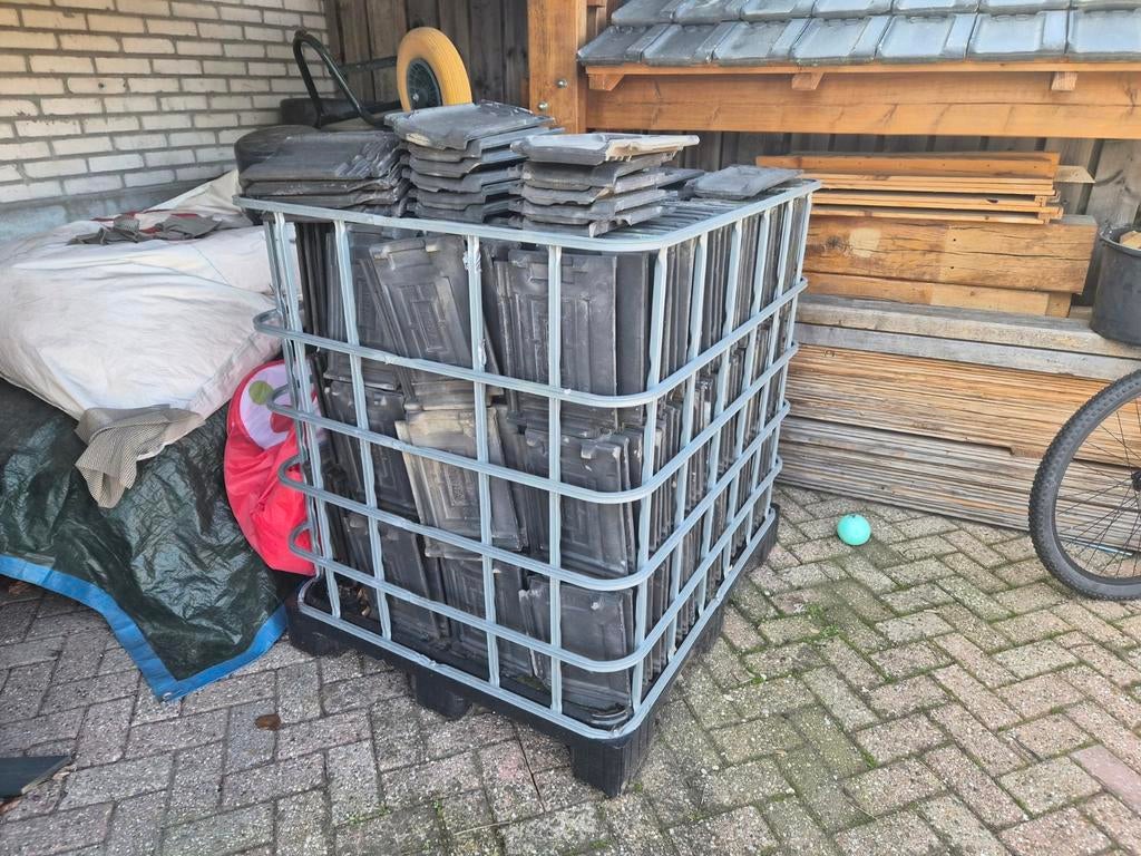 Dakpannen Tuile du Nord Tiglia, Ophalen, Gebruikt, Steen of Klei, Blauw