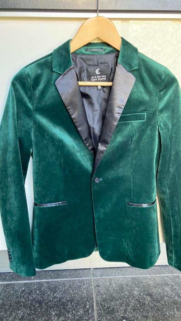 Colbert maat 158-164 groen, Kinderen en Baby's, Kinderkleding | Maat 164, Ophalen of Verzenden, Zo goed als nieuw, Jongen, Jas