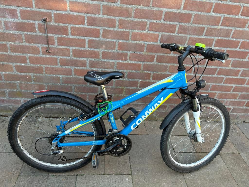 Conway M-Comfort 201 24 inch mountainbike, Gebruikt, Velgrem, Versnellingen, Minder dan 49 cm