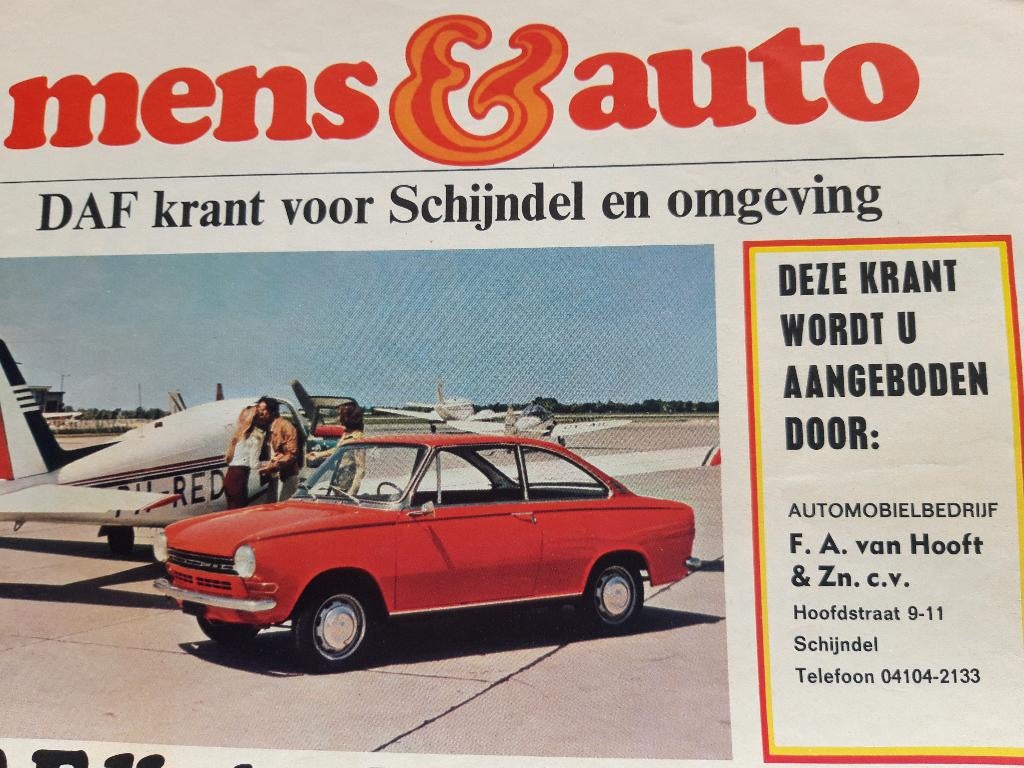 krant mens & auto ( Daf)  van Hooft Schijndel, Daf variomatic, Ophalen of Verzenden, Zo goed als nieuw, Overige merken