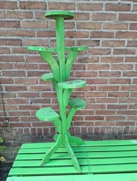 Oude vintage planten plantentafel plantenetagdre etagere, Gebruikt, T, Ophalen of Verzenden, N
