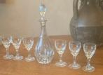 Kristallen karaf met borrelglaasjes, Antiek en Kunst, Antiek | Glas en Kristal, Ophalen of Verzenden